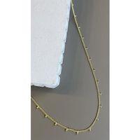 Boncuklu Zincir Kolye - Altın