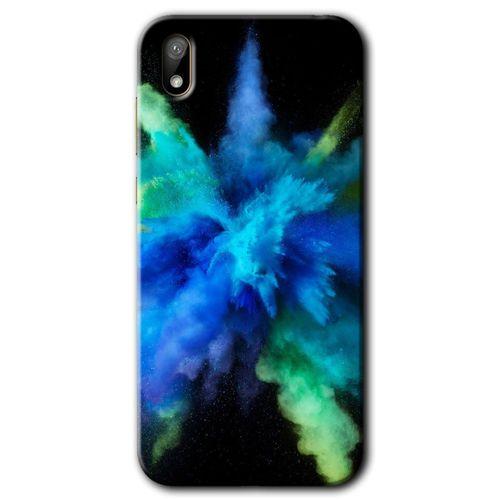 MRCİLETİSİM Huawei Y5 2019 Kılıf HD Desen Baskılı Arka Kapak + Temperli Cam - Karışım 1