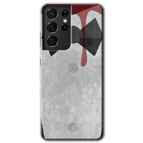 Potkal Hediye Fabrikası Samsung Galaxy S21 Ultra HD Baskılı Kılıf + 9D Tam Ekran Koruyucu - Gentleman Blood