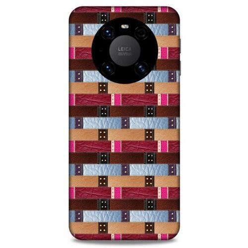 Lopard Huawei Mate 40 Pro Uyumlu Kılıf Patchwork (45) Back Cover