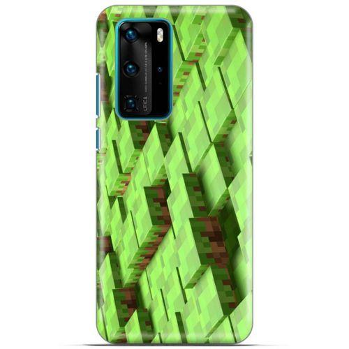 Lopard Huawei P40 Pro Uyumlu Kılıf PiXel (4) Koruma Kılıfı Koyu Yeşil