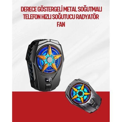 Oyunlar İçin Telefon Soğutucu – 65-85 Mm Uyumlu, Dijital Ekranlı