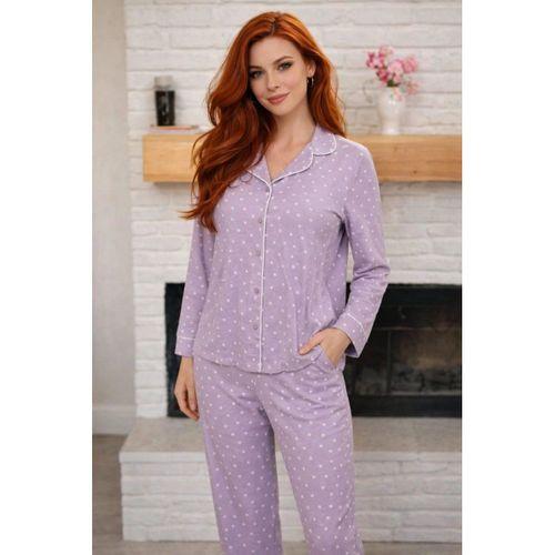 Limissi Desenli Pamuk Viskon Pijama Takımı
