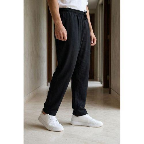 Prawer Baggy Kalıp Odessa Kumaş Jogger Erkek Pantolon- Siyah