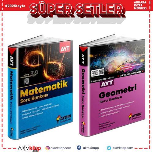 Aydın Yayınları AYT Matematik ve Geometri Soru Bankası Seti 2 Kitap
