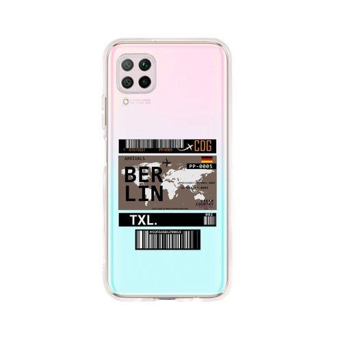 Huawei P40 Lite Berlin Bilet Tasarımlı Premium Şeffaf Silikon Kılıf