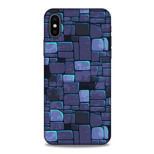 Apple iPhone XS Kılıf Baskılı Özel Seri Taşlı (12) Koruyucu Silikon