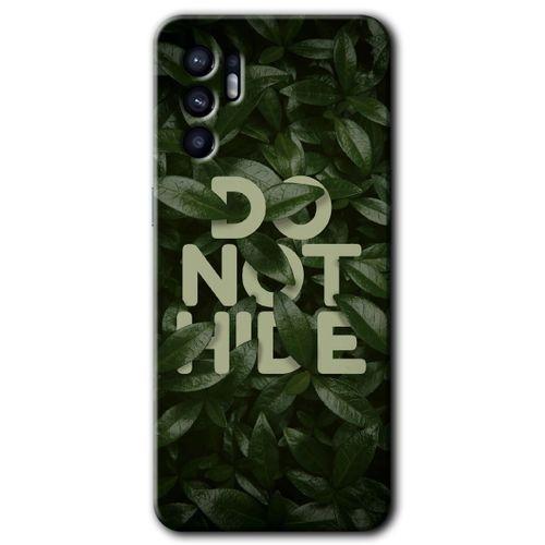 Oppo Reno 6 HD Baskılı Kılıf + 9D Tam Ekran Koruyucu - Do Not Hide