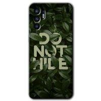 Oppo Reno 6 HD Baskılı Kılıf + 9D Tam Ekran Koruyucu - Do Not Hide
