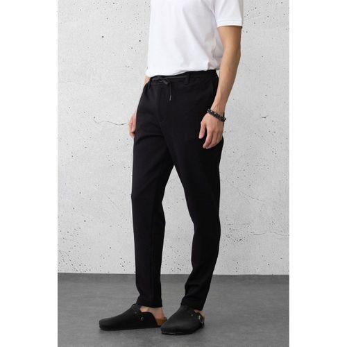 Cep Detaylı Triko Ceket İndigo - Wenders Bisiklet Yaka Basic Sweatshirt Ekru - Akira Örme Pike Kumaş Pantolon Siyah