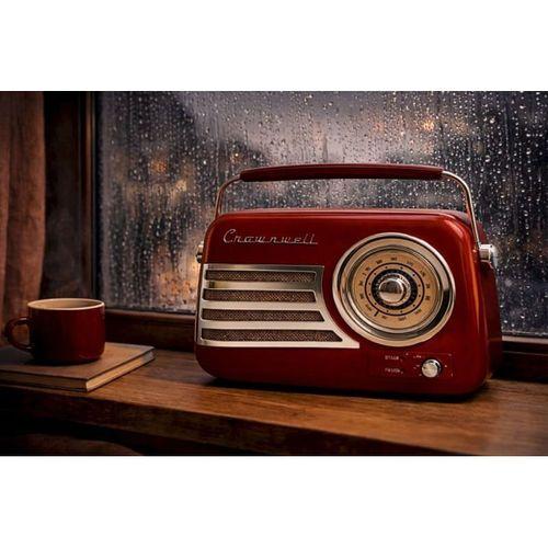Retro Tasarımlı Bluetooth Fm Radyo Kırmızı