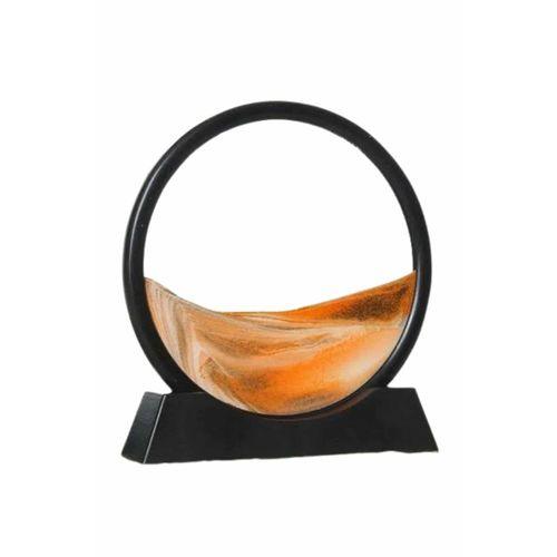 Dekoratif Sulu Kum Saati Ofis Masa Üstü Ev Yuvarlak Kum Saati