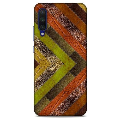 Xiaomi Mi A3 Kılıf Patchwork (10) Full Koruma Kılıfı Yeşil Turuncu
