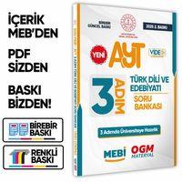2026 AYT MEBİ-OGM 3 ADIM Türk Dili Edebiyatı Soru Bankası A4 Boyut Video Çözüm BASKI ÜCRETİ