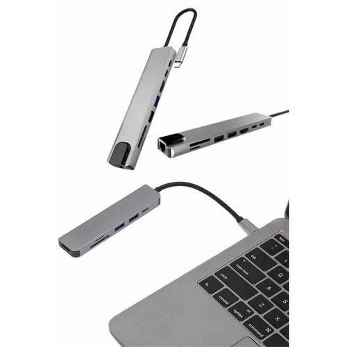 Çevirici Dönüştürücü Adaptör Macbook 3 In 1 Type-c To Hdmı Usb 3.0