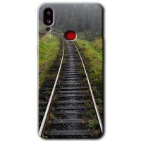 MRCİLETİSİM Samsung Galaxy A10s Kılıf Baskılı Kapak - Tren Yolu +Tam Ekran Koruyucu