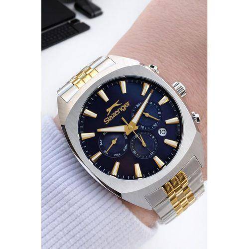 Slazenger Çelik Kordon İç Fonksiyonları Aktif 10 Atm+Bileklik Hediyeli Erkek Kol Saati VS.BLKT.0883