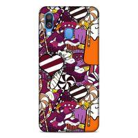 Lopard Samsung Galaxy A40 Uyumlu Kılıf Soyut Sanat (32) Desenli Soft Silikon Kılıf