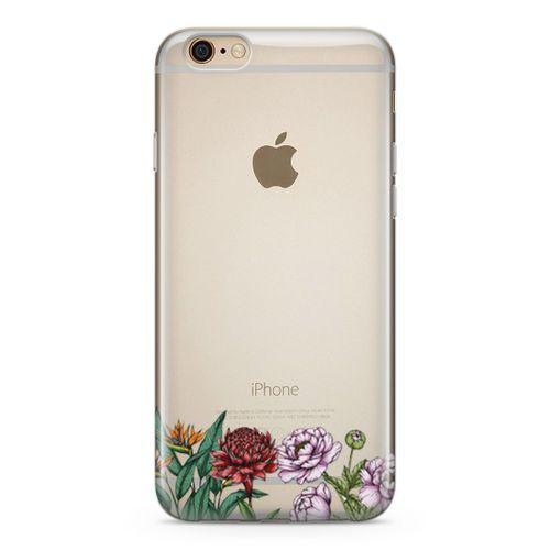 Apple iPhone 6 6s Kılıf Çiçek Üçlü Arka Kapak Koruma Desenli Full Koruyucu