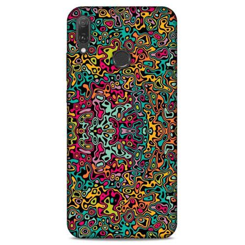 Lopard Huawei Y9 2019 Uyumlu Kılıf Soyut Sanat (30) Desenli Silicone Case