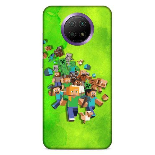 Lopard Xiaomi Redmi Note 9 5g Uyumlu Kılıf PiXel (28) Arka Kapak Steve Karakter