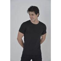 Erkek Gögüs Fileli Slim Fit T-shirt - Siyah