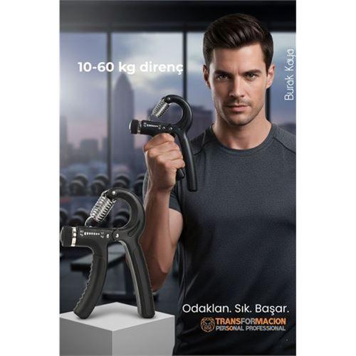 ProGrip Ayarlanabilir Profesyonel El Yayı 10-60 Kg | Paslanmaz Çelik Bilek Güçlendirici