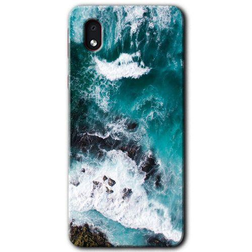 Samsung Galaxy A01 Core Kılıf Baskılı Kapak - Deniz Kıyısı +Tam Ekran Koruyucu