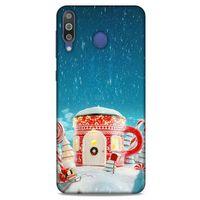 Samsung Galaxy M30 Kılıf Snowix (3) Kapak Kırmızı Mavi