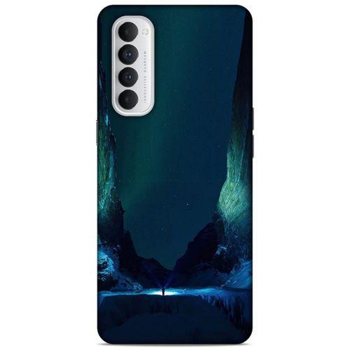 Lopard Oppo Reno 4 Pro Uyumlu Kılıf Gece'S (13) Silikon Kap Yeşil