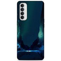 Lopard Oppo Reno 4 Pro Uyumlu Kılıf Gece'S (13) Silikon Kap Yeşil
