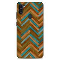 Lopard Samsung Galaxy M11 Uyumlu Kılıf Wood'X (38) Neo Hybrid Kılıf Desenli