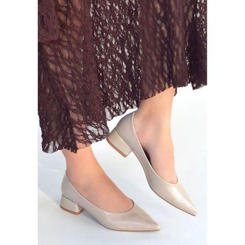 Ferla Bej Rugan Topuklu Ayakkabı