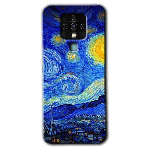 Tecno Camon 16 Kılıf HD Desen Baskılı Arka Kapak - Starry Night