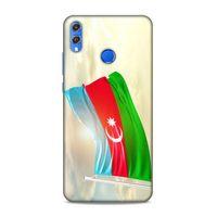 Huawei Honor 8x Uyumlu Kılıf Azarbaijan (7) Telefon Kılıfı Gökyüzü Bayrak