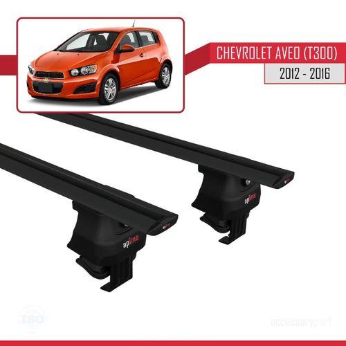 Chevrolet Aveo / Sonic (T300) Hatchback 2012-2016 Arası ile uyumlu ACE-4 Ara Atkı Tavan Barı SİYAH
