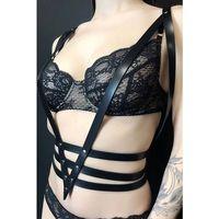 Seksi Günlük Göğüs Deri Harness 1058