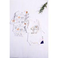 Aslan Desenli Uzun Kol 2'li Erkek Bebek Body