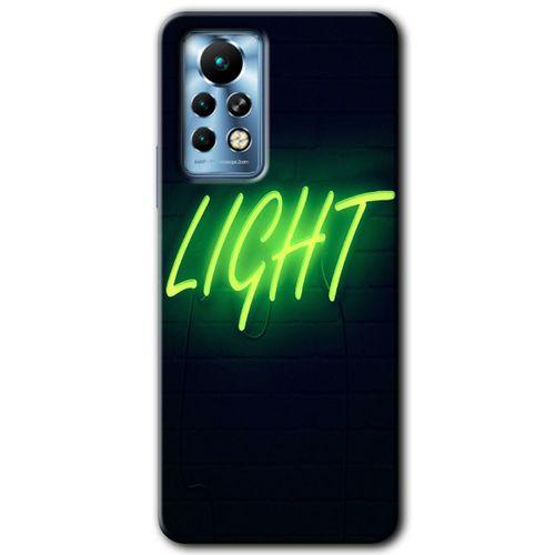İnfinix Note 11 Pro Kılıf HD Desen Baskılı Arka Kapak - Neon İnscription