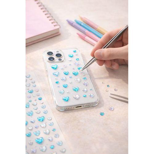 Renkli 3D Parlak Işıltılı Taş Sticker Yapışkanlı Tırnak Saç Süs Dekor DIY Yılbaşı Hobi Süsleme Seti