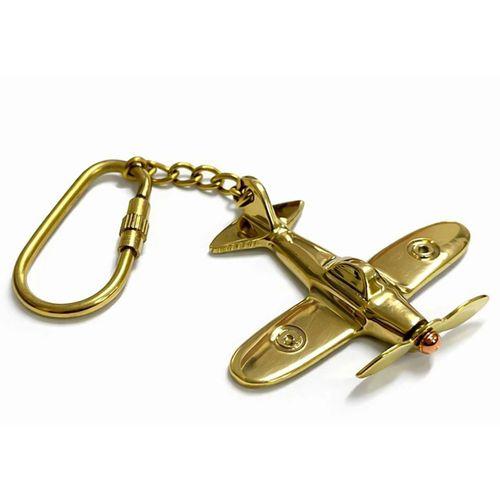 Pirinç Uçak Anahtarlık