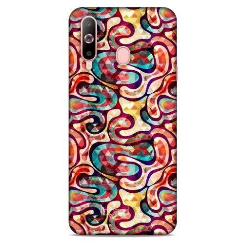 Samsung Galaxy A60 Kılıf Pastel Renkler (34) Slim Armor Kılıf Karışık Renkli