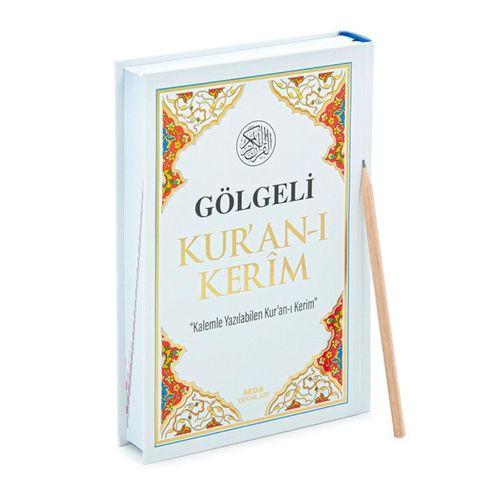 Gölgeli Kuranı Kerim Kalemle Yazılabilen Orta Boy Beyaz 1872