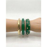 3'Lü Set Bilezik - Yeşil