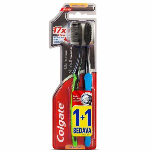 Colgate Mikro İnce Siyah 1+1 Diş Fırçası Soft