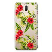 Huawei Nova 2i Kılıf Bodrum Çiçekleri Arka Kapak Koruma Desenli Full Koruyucu