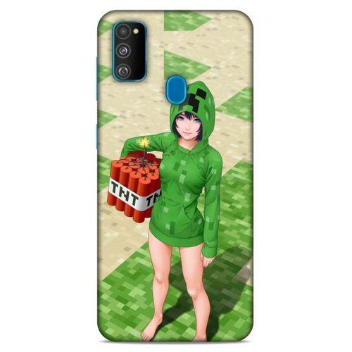 Lopard Samsung Galaxy M30s Uyumlu Kılıf PiXel (33) Hybrid Kılıf TNT Girl