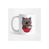 Cute & Funny Anime Kitty Ramen Kawaii Cat Kupa