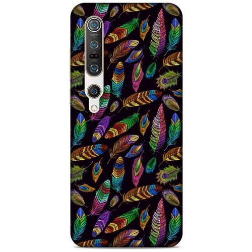 Xiaomi Mi 10 Pro Kılıf Desenli Özel Seri Tüyler (15) Antişok Kılıf