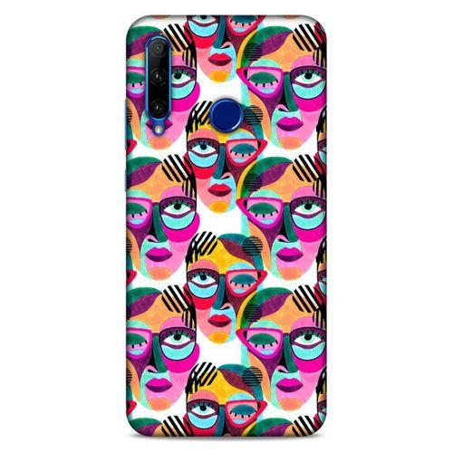 Lopard Huawei Honor 20 Lite Uyumlu Kılıf Sürreal Yüzler ♀ (4) Koruma Kılıfı Desenli